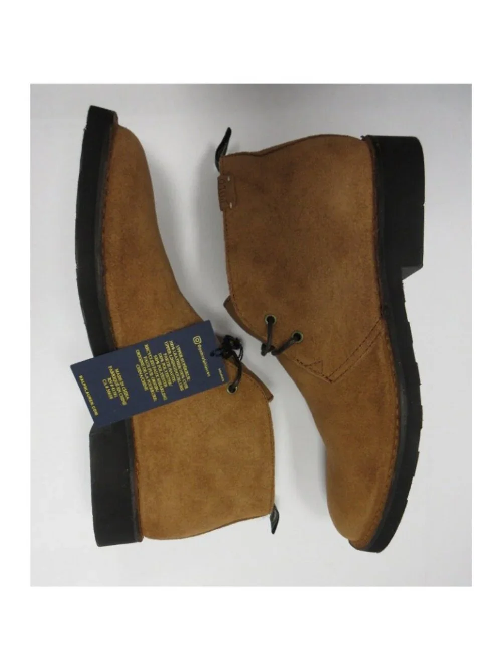 Polo Ralph Lauren Boots 11 D Talan Chukka Suede Polar Fleece Lined NEW
